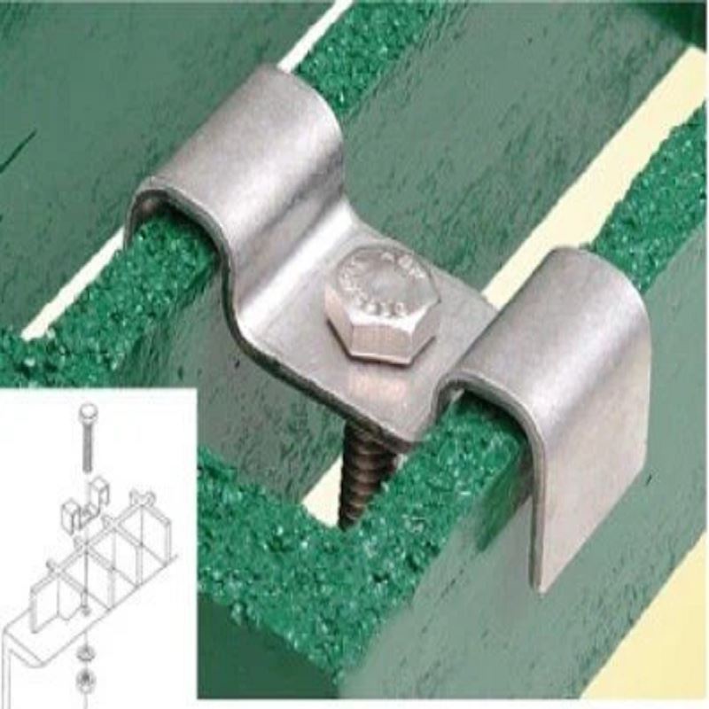 Edelstahl -Faser -Glasfaser -Gitter -M -Clip mit Nagel und Bolzen